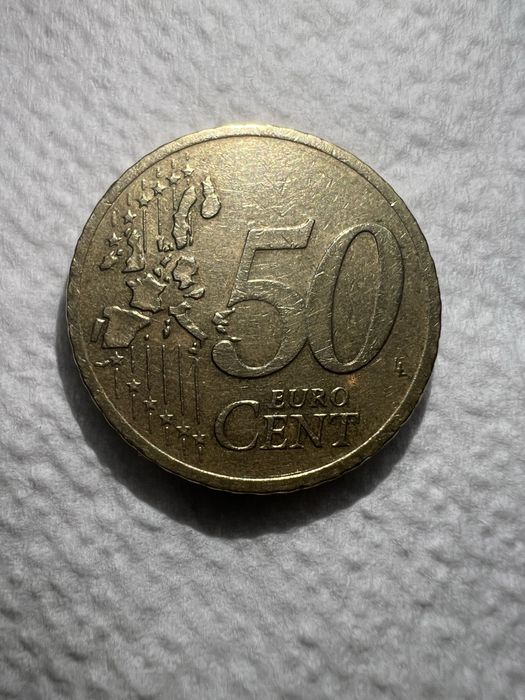 Monedă 50 Euro Cent 2002 Deutschland
