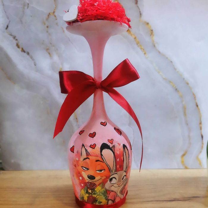 Ръчно изработена чаша свещник