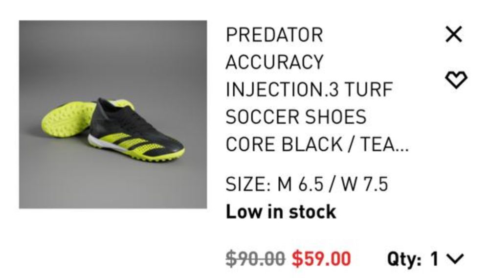 ORIGINAL Adidas Predator сороконожки