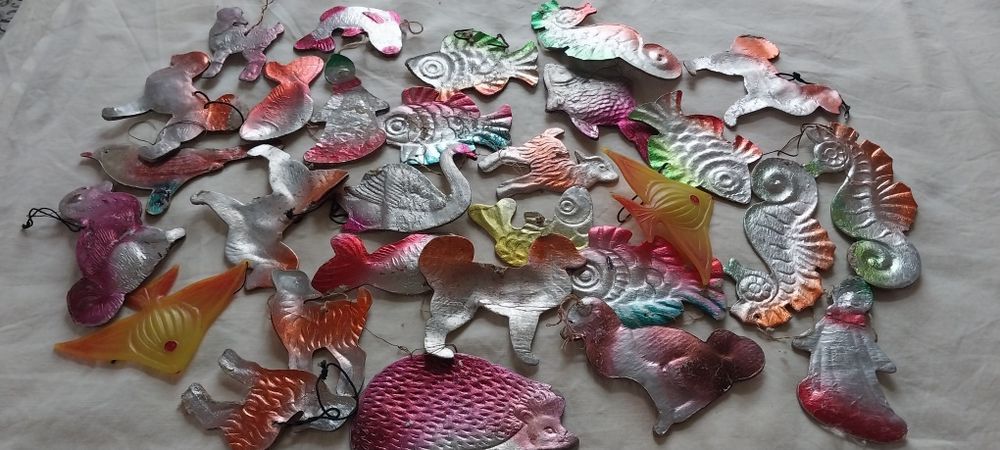 Ёлочные игрушки - стекло - ретро