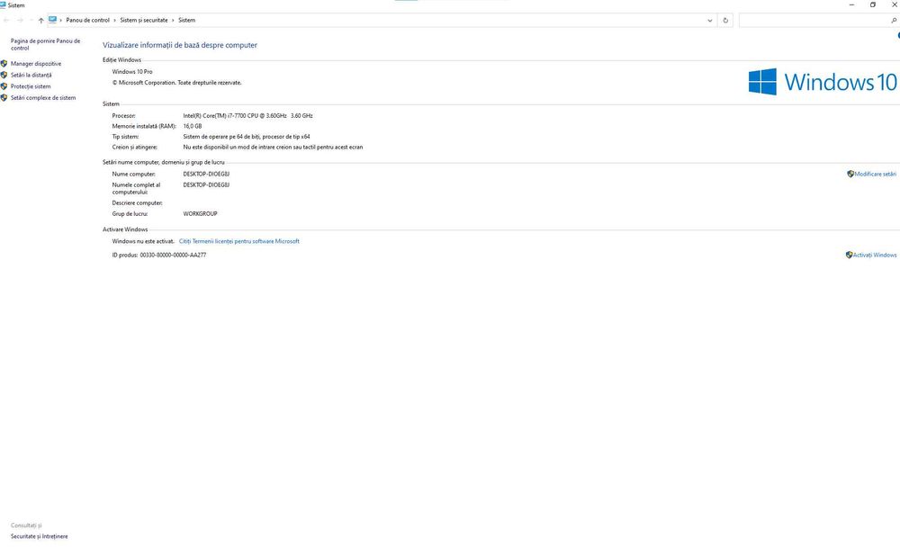 Pc i7 -7700 CPU Radeon RX 580 Series 16 GB SSD 256GB 2X HDD 466 GB