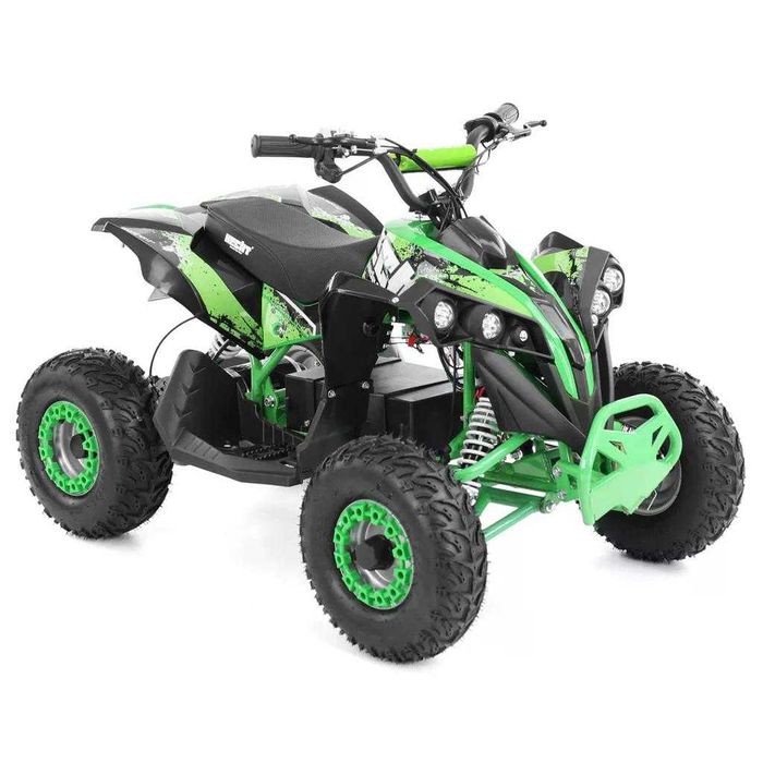 ATV electric Kinder Eco Wolf XXL 1200W 48V cu 3 viteza 6 inch Green