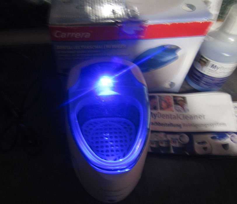 Ултразвукова ваничка за почистване на зъбни протези, бижута, украшения