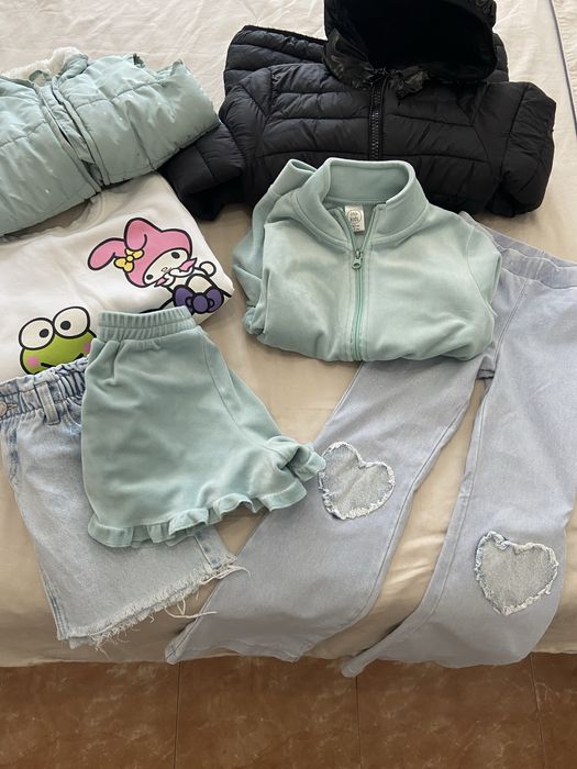 Лот за момиче 116 см, 4/6 г, маркови дрехи, Zara, H&M, Mango kids