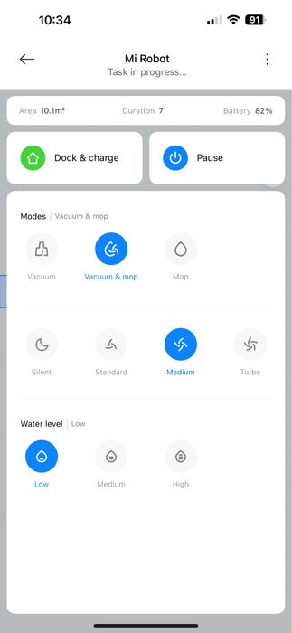 Robot xiaomi cu mop si aspirare