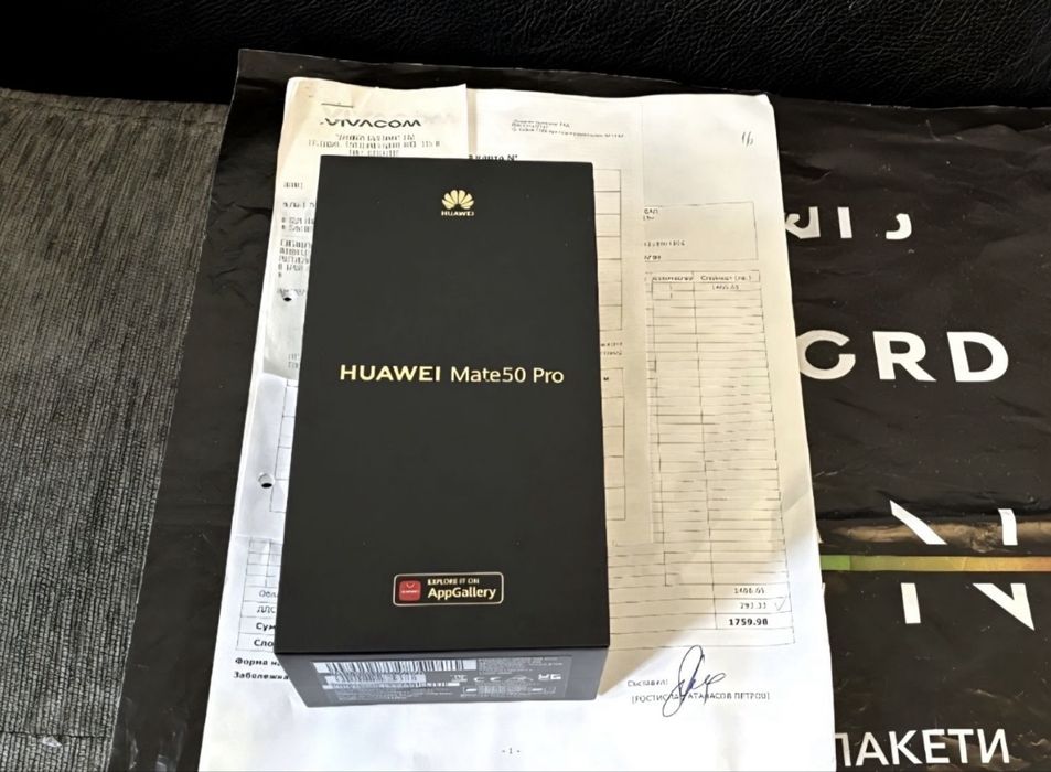 256GB Huawei Mate 50 Pro Vivacom Гаранция 2025г. Silver