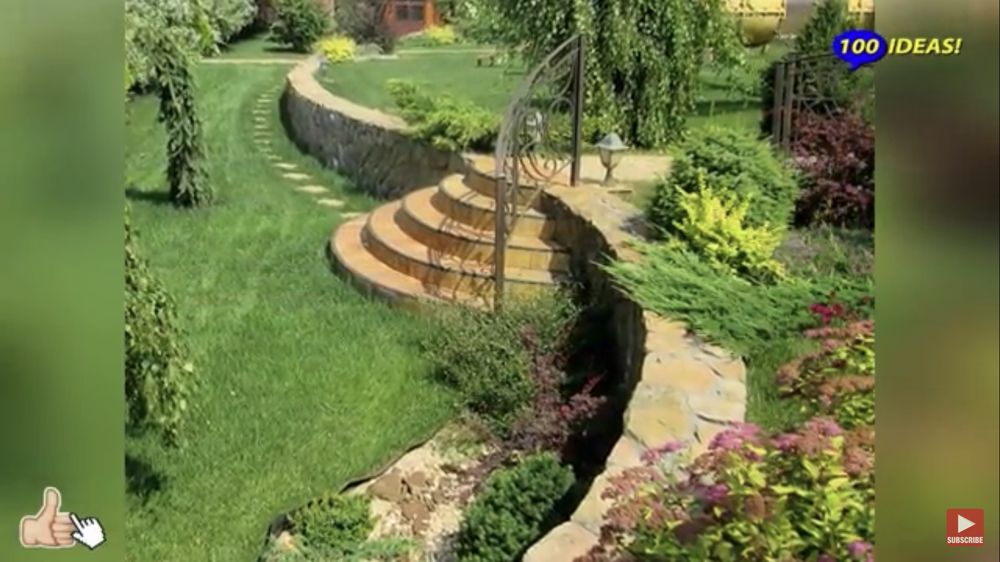 Автополив газон водопад пруд