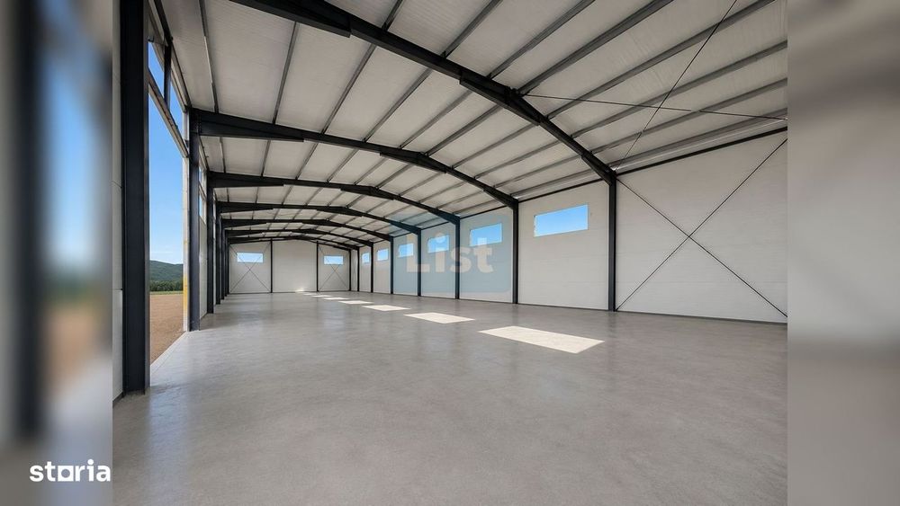 Hală industrială nouă de închiriat – Gilău | 580 mp, teren 1.100 mp