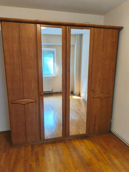 Șifonier 4 Uși; Dulap Dormitor cu Oglindă; Dressing cu Bară și Rafturi