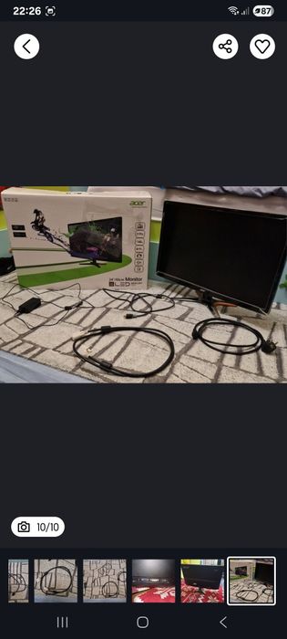 Геймърски монитор Acer GN246HL - 144 hz, 24 inch