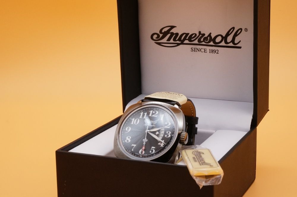 Ceas Barbatesc "Ingersoll IN1002BBK Black Jack" Analog Automatic