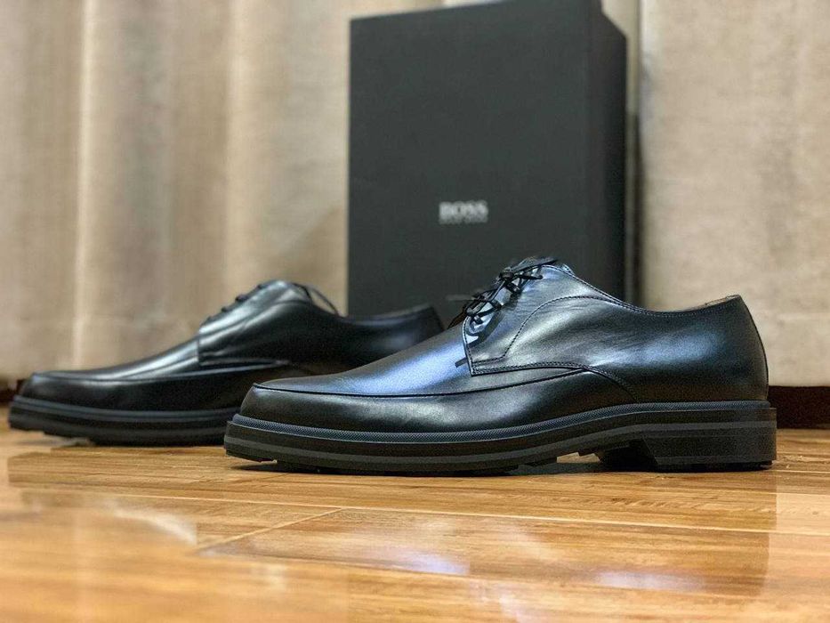 Hugo Boss кожаные туфли-дерби Италия РАЗМЕР 43