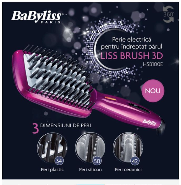 Perie electrica de îndreptat parul Liss Brush