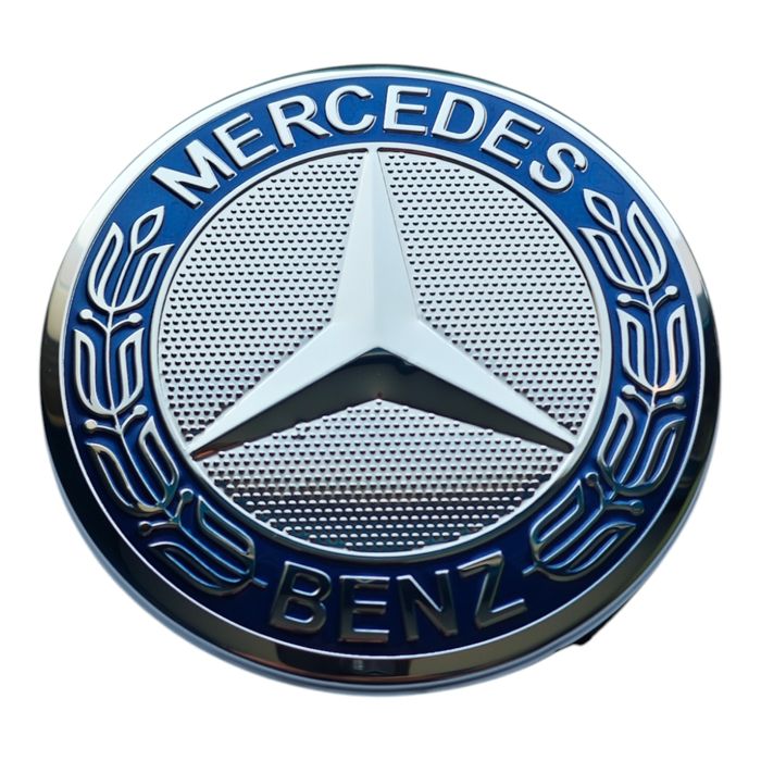 75мм Капачки за джанти за Мерцедес Mercedes-Benz - ТЪМНО сини