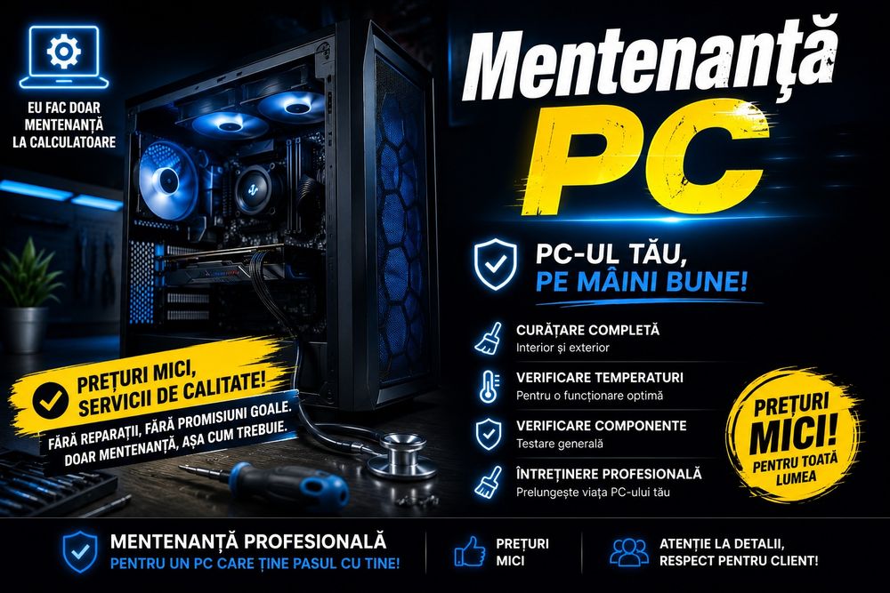 Mentenanța PC-Bacău