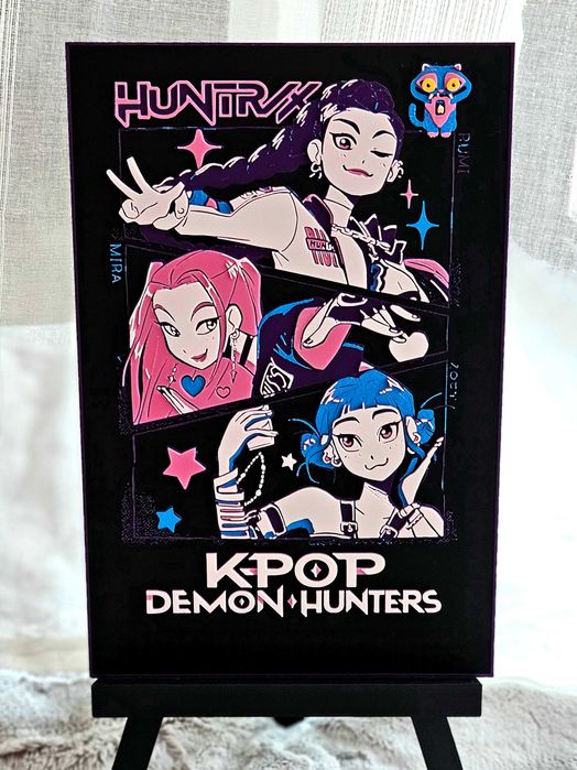 3D Постер/Картина Kpop Demon Hungers / K-pop Demon Hunters Poster