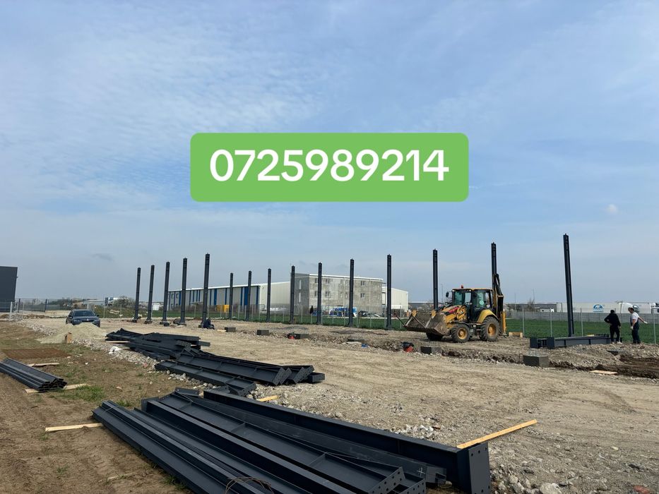 Hala metalica 11m x 50m x 6m din profile IPE300 facem si alte dimesiuni conform proiectului dvs.