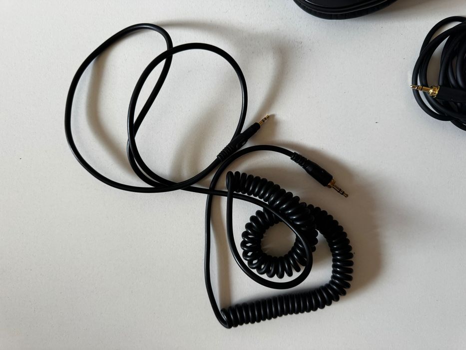 Слушалки Audio-Technica - ATH-M50X, черни + кабели