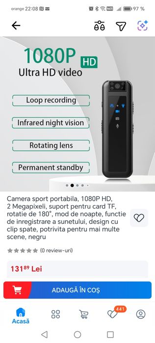 Camera full HD noua