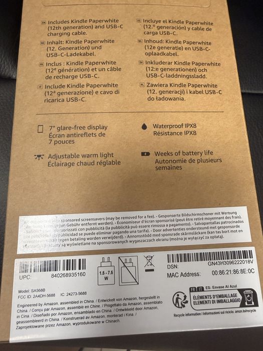 Kindle paperwhite 12th gen 7” jade 16gb noua sigilata