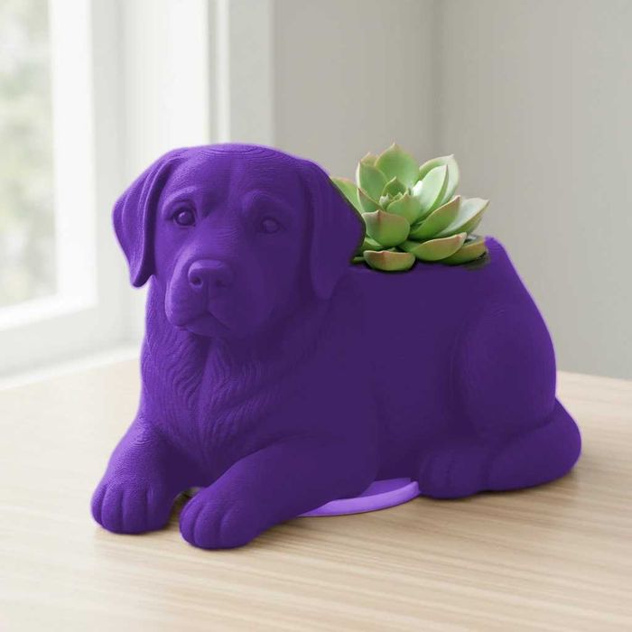 Ghiveci Mini Ghiveci Decorativ in Forma de Caine Labrador Retriever