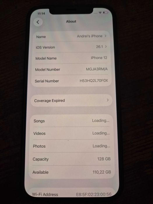 iPhone 12, 128 gb, 93% battery health