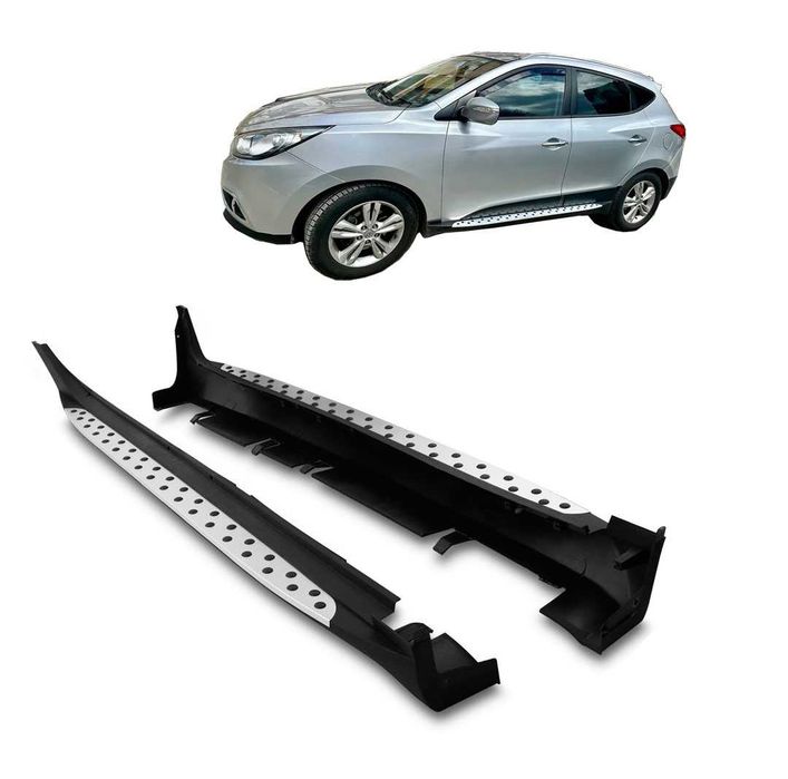 Странични степенки за Hyundai ix35 (2010–2015) – Алуминиеви прагове