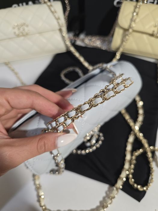 Налична чанта Chanel Kelly 25S синя