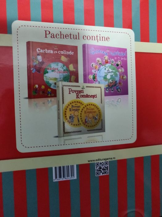 Pachet 3 carti, colinde cantecele copilariei legende romanesti 3 cduri