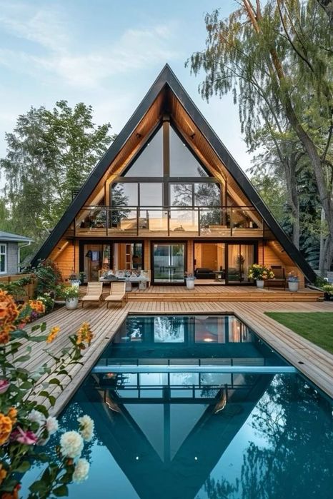 Строительство A-frame дома под ключ от 45 дней