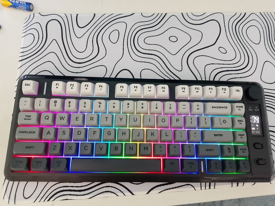 Tastatură gaming 75% Freewolf  M75 Wireless