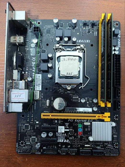 Biostar h110mhc+i3 7100+ddr4 8gb!
