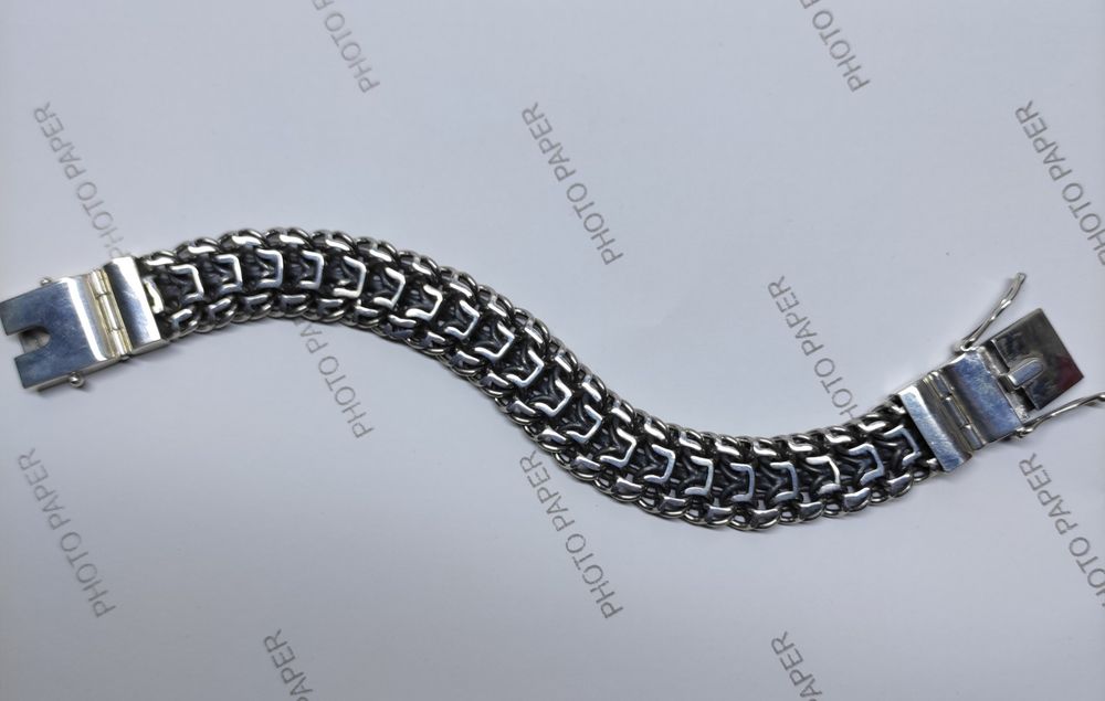 Браслет серебряный " Император"