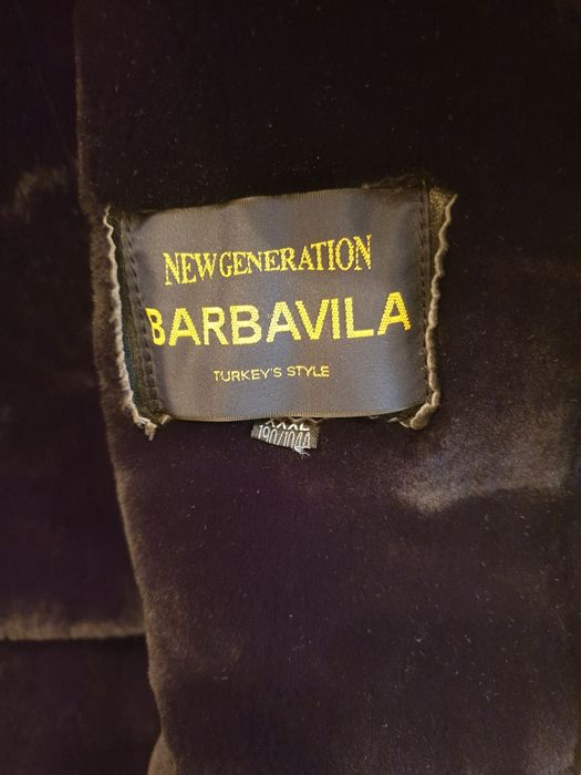 Дубленка кожанная чёрная