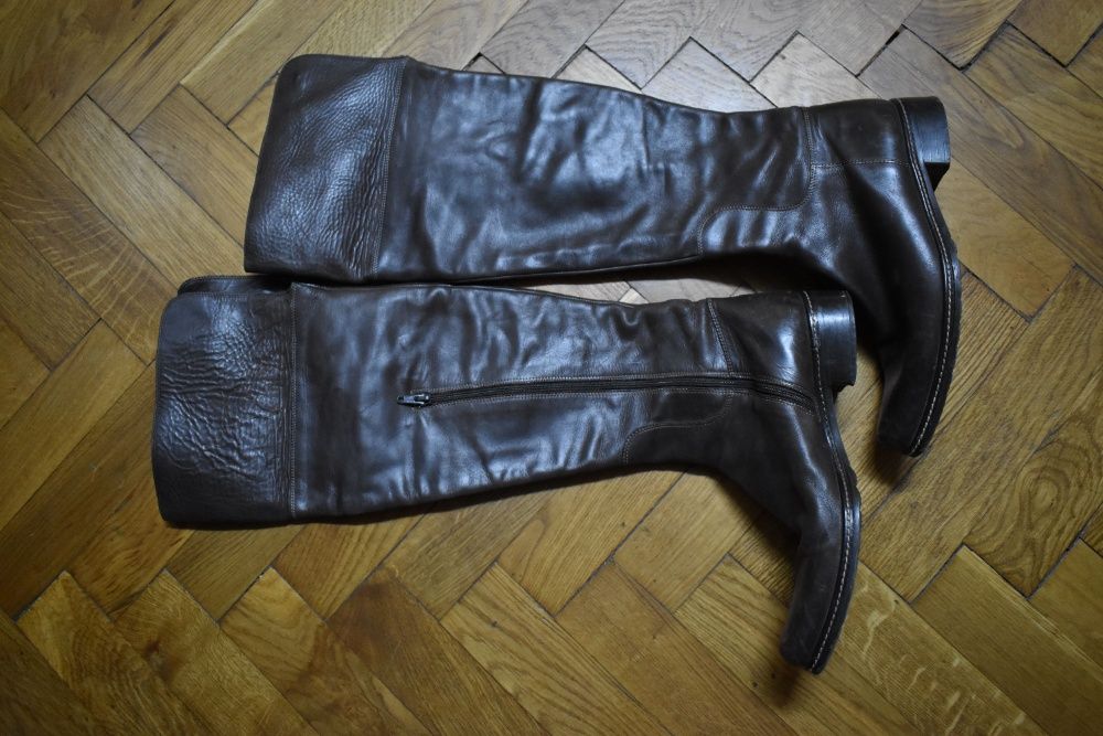 Cizme dama din piele peste genunchi