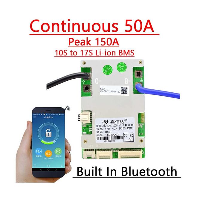 Smart BMS Bluetooth   10s 11s 12s 13s 14S 15S 16S 17S + App smart