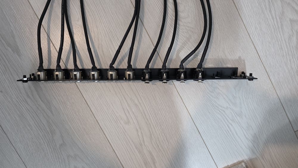 Panou conectica rack 1U, xlr, jack