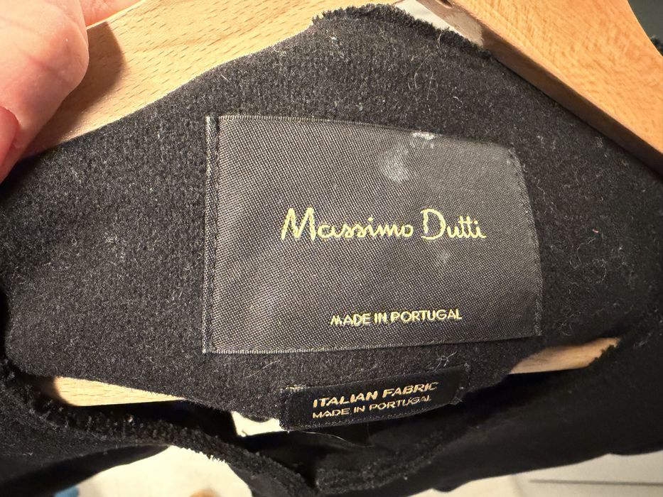 Късо дамско яке Massimo Dutti – вълна, черно, EU 38