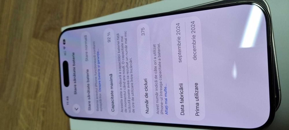 Iphone 16 PRO 256 Natural Titanium Factura/Garantie RO