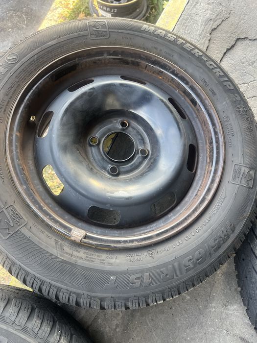 4 бр. метални джанти 15” 4x108 за Ford със зимни гуми