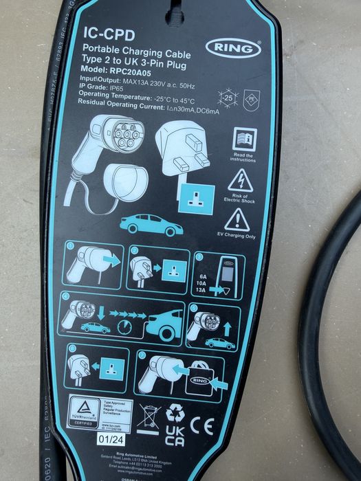 Statie de incarcare masina electrica ev monofazata 13A RING