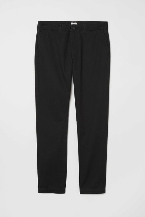 H&M 7 pantaloni chino slim fit mar. W33/L32(34) [M/50/42] noi+eticheta