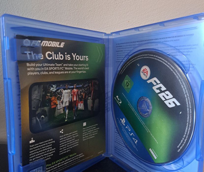 Joc ps4 FC 26 ,PS5 upgrade ,stare foarte buna