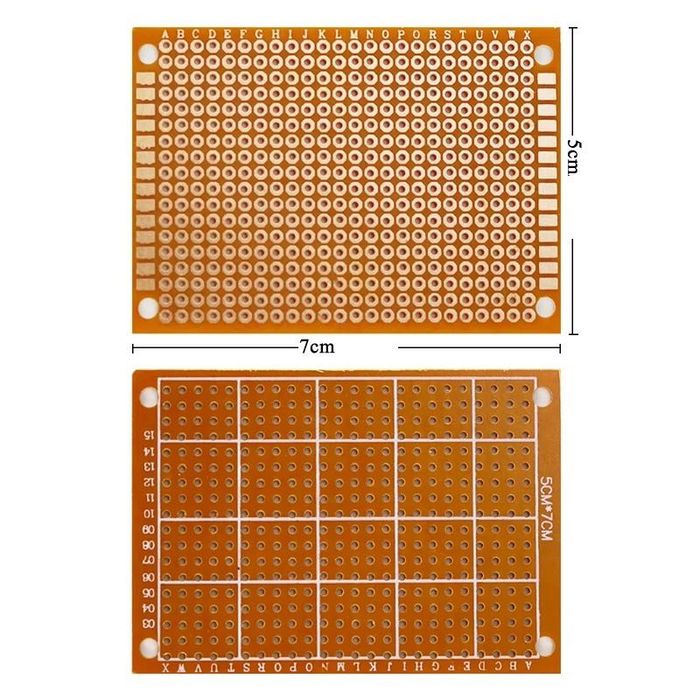 Placa prototip PCB universala 5x7 cm proiecte electronice 432 gauri