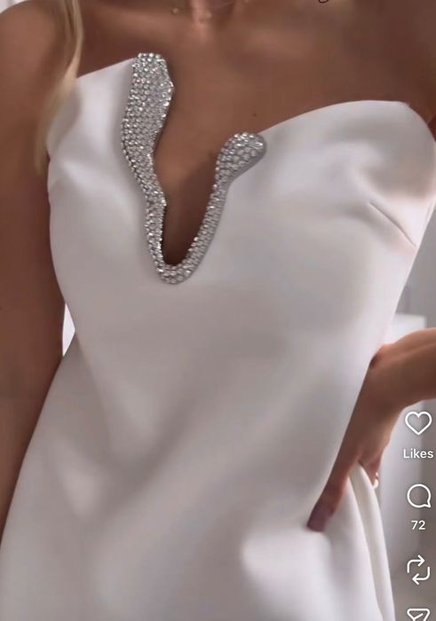 Zara дамска рокля с бижута