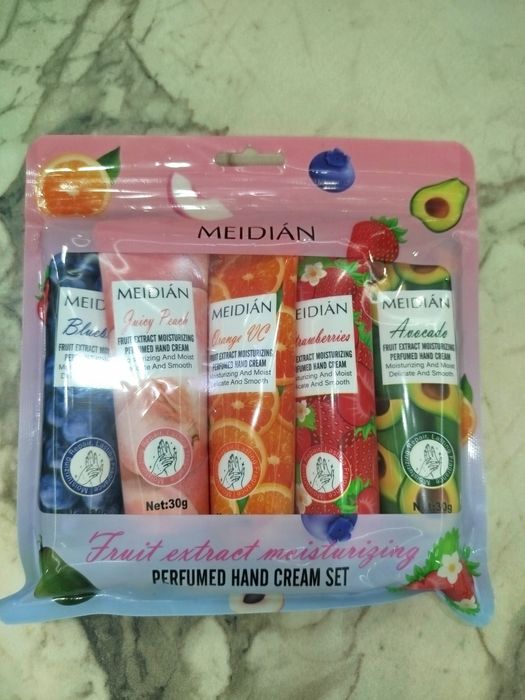 Крема корейские  5 штук для рук с изумительным запахом