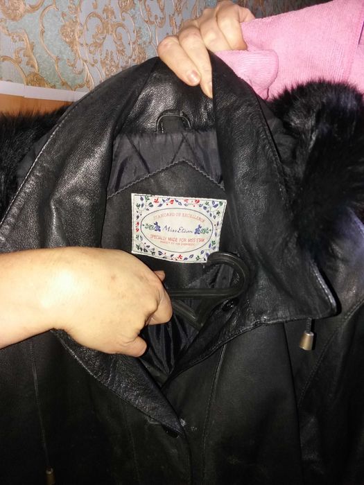 кожаное пальто утеплённый, кожа