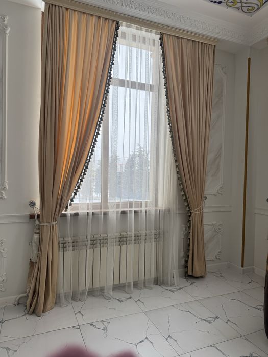 Шторы велюр  бу