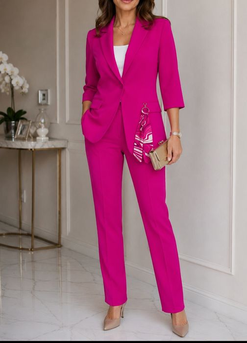 Costum damă fucsia