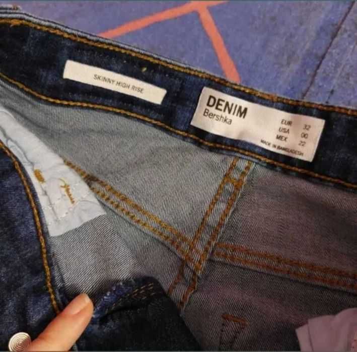 Pantalon denim Bershka XS